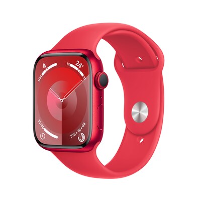 LED Display günstig Kaufen-Apple Watch Series 9 GPS 45mm Aluminium Product(RED) Sportarmband ProductRED S/M. Apple Watch Series 9 GPS 45mm Aluminium Product(RED) Sportarmband ProductRED S/M <![CDATA[• LTPO-OLED Display • 1 Tage Akkulaufzeit • Aluminium Gehäuse]]>. 