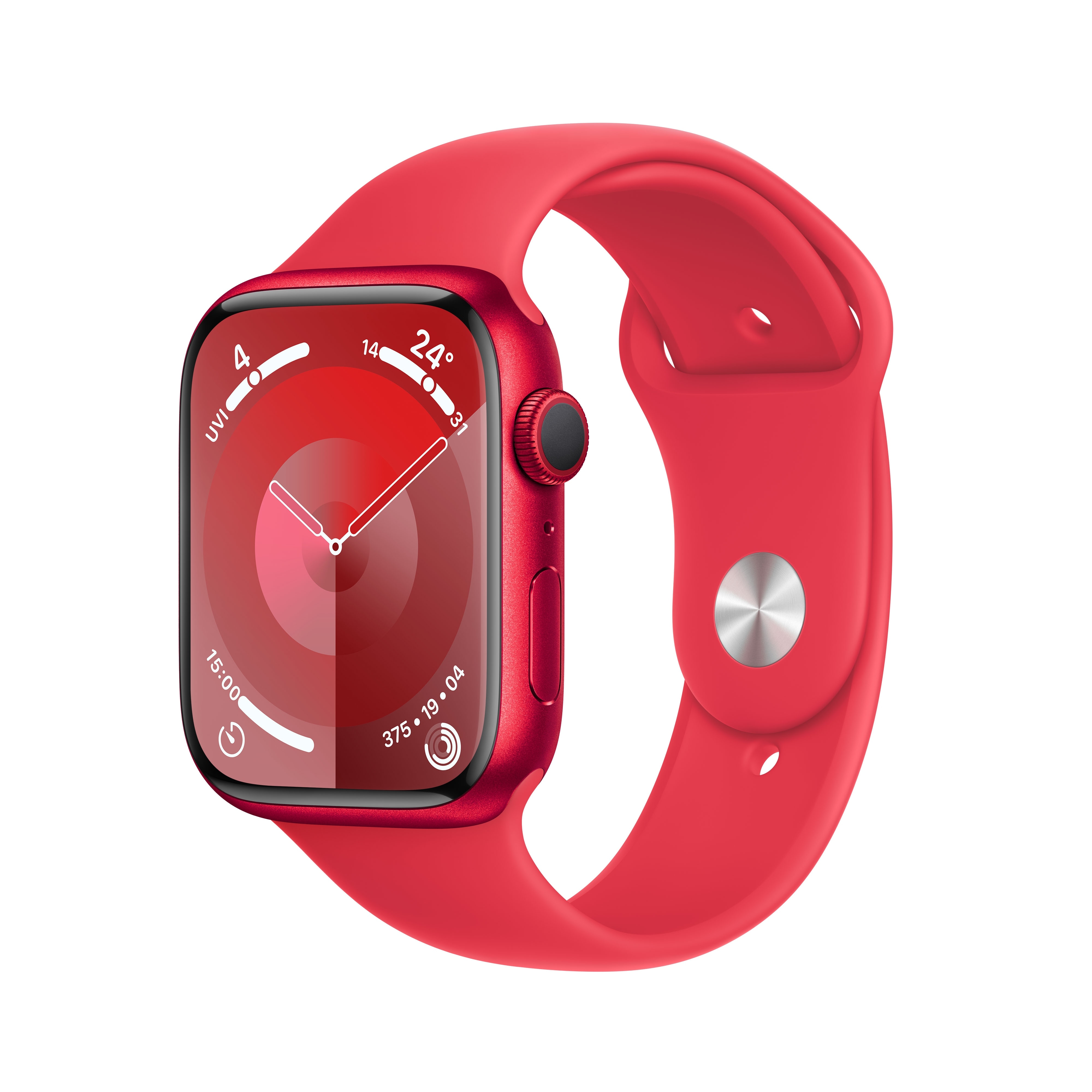 Apple Watch Series 9 GPS 45mm Aluminium Product(RED) Sportarmband ProductRED S/M