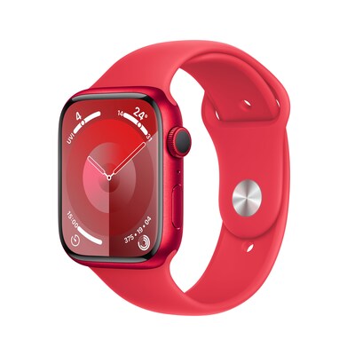 Apple Watch Series 9 GPS 45mm Aluminium Product(RED) Sportarmband ProductRED M/L