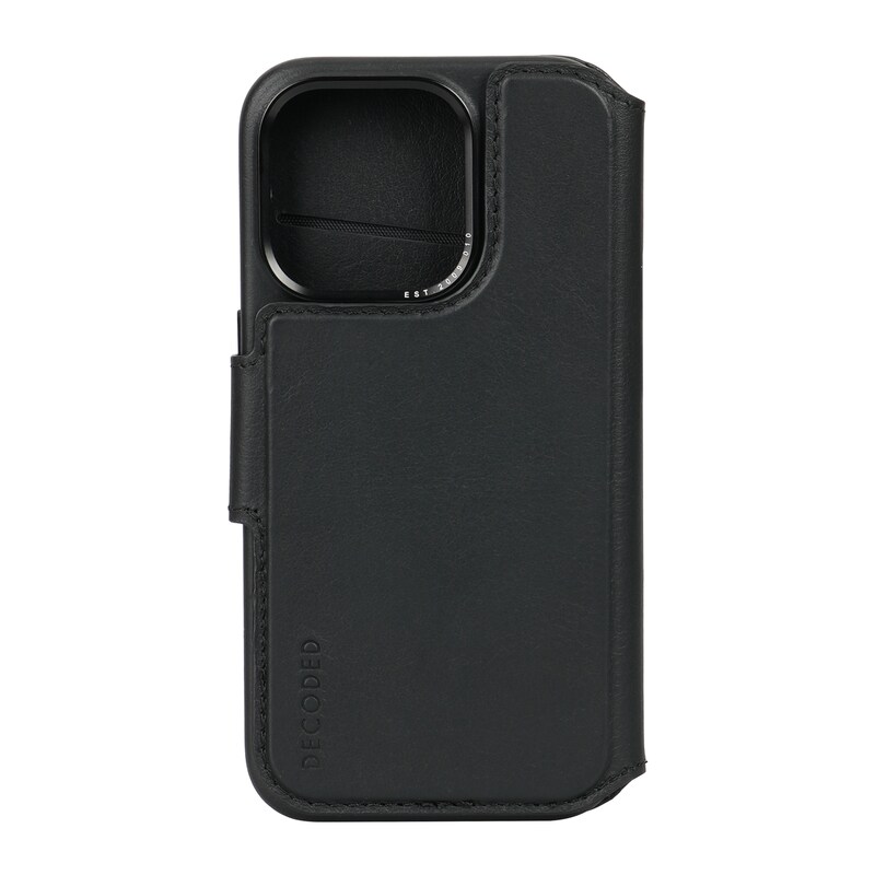 Decoded Leather Detachable Wallet für iPhone 15 Pro Black