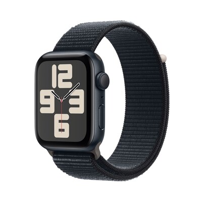 Apple Watch SE (2. Gen) GPS 44mm Alu Mitternacht Sport Loop Armband Mitternacht