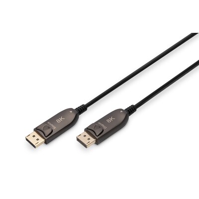 DIGITUS DisplayPort AOC Hybrid-Glasfaser Anschlusskabel M/M, 20m