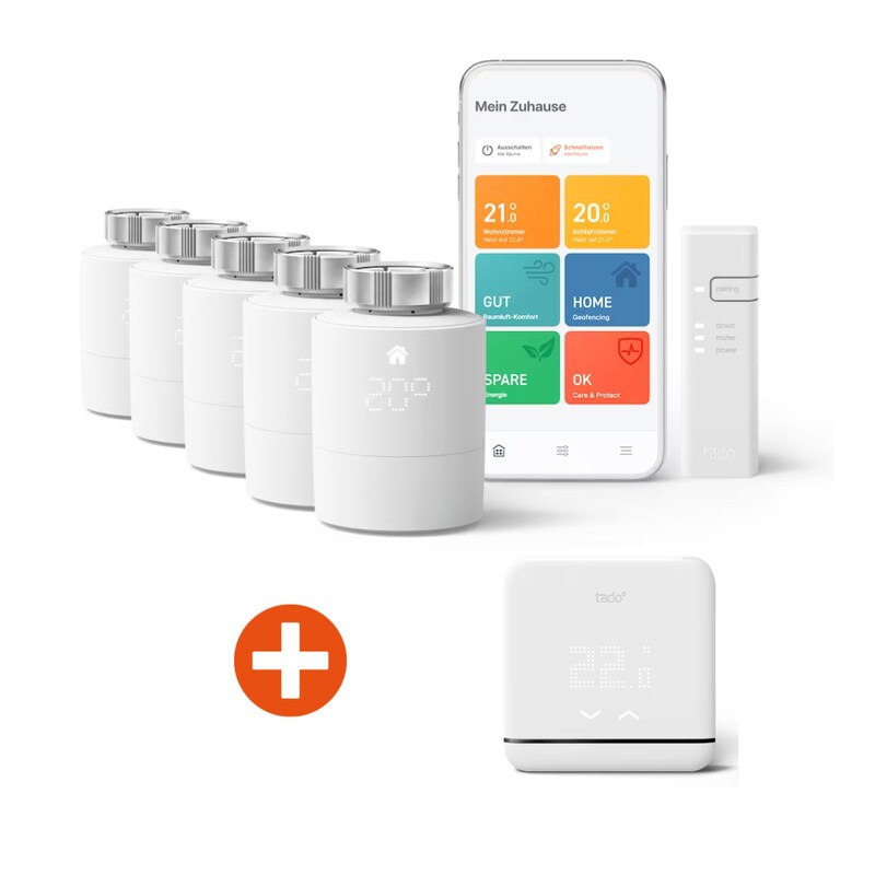 tado° Hot & Cold Bundle - Smarte Klimaanlagen-Steuerung & Starter Thermostat 5er
