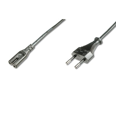 Stecker 2 günstig Kaufen-DIGITUS Netzanschlusskabel, Euro - C7 St/Bu, 1.8m. DIGITUS Netzanschlusskabel, Euro - C7 St/Bu, 1.8m <![CDATA[• Netzanschlusskabel • Anschlüsse: Stecker (Euro C7) • Kabel-Norm: H03 VV H2F • Farbe: schwarz, Länge: 1,8m • Farbe: Schwarz]]>. 