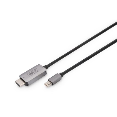 Adapterkabel DP günstig Kaufen-DIGITUS 8K Adapterkabel mini DP zu HDMI  M/M Alugehäuse, 1m. DIGITUS 8K Adapterkabel mini DP zu HDMI  M/M Alugehäuse, 1m <![CDATA[• Adapterkabel • Anschlüsse: Mini DP und HDMI A • Unterstützt HDMI 2.1 Eigenschaften und mini-DisplayPort 1