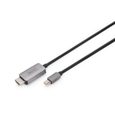 Adapter zu günstig Kaufen-DIGITUS 8K Adapterkabel mini DP zu HDMI  M/M Alugehäuse, 1m. DIGITUS 8K Adapterkabel mini DP zu HDMI  M/M Alugehäuse, 1m <![CDATA[• Adapterkabel • Anschlüsse: Mini DP und HDMI A • Unterstützt HDMI 2.1 Eigenschaften und mini-DisplayPort 1
