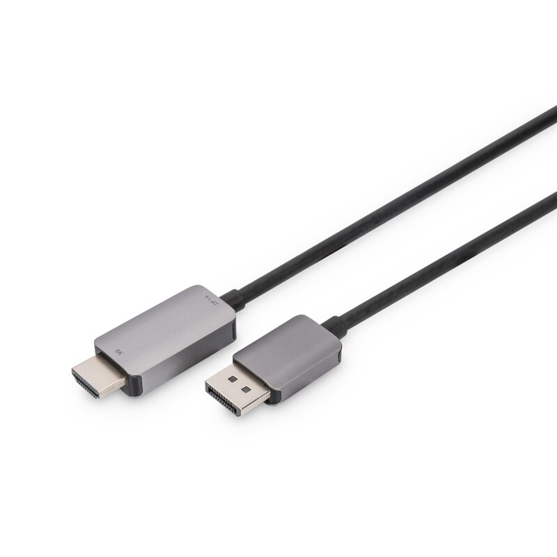 DIGITUS 8K DisplayPort Adapterkabel, DP auf HDMI Typ A, 1m