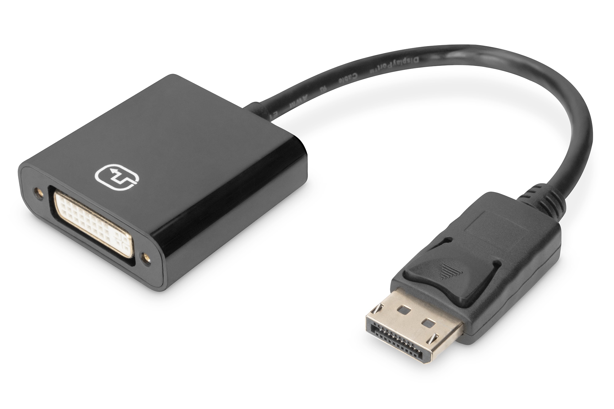 DIGITUS Aktiver DisplayPort Adapter DP auf DVI M/F, 0,15m