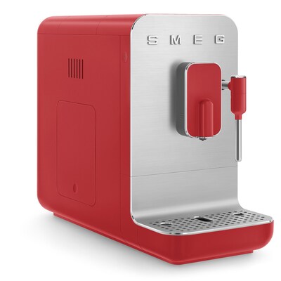 TOM 2 günstig Kaufen-Smeg BCC02RDMEU 50s Style Kaffeevollautomat, rot-matt. Smeg BCC02RDMEU 50s Style Kaffeevollautomat, rot-matt <![CDATA[• Programmierung aller Kaffeespezialitäten • Abnehmbarer Wassertank mit 1,4 Liter Fassungsvermögen • Dampfdüse für Zubereitung 
