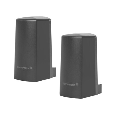 Image of Homematic IP Temperatur- und Luftfeuchtigkeitssensor außen anthrazit • 2er Pack