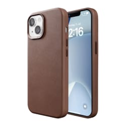 Woodcessories Bio Leather Case MagSafe iPhone 15 Brown
