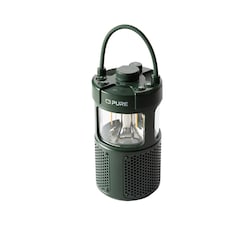 Pure Woodland Glow wasserdichter Outdoor-Lautsprecher mit LED Lampe, gr&uuml;n