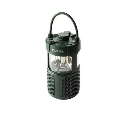 Pure Woodland Glow wasserdichter Outdoor-Lautsprecher mit LED Lampe, grün