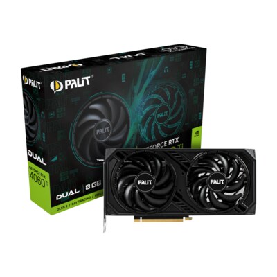 HDMI 3 günstig Kaufen-PALIT GeForce RTX 4060Ti Dual 8GB. PALIT GeForce RTX 4060Ti Dual 8GB <![CDATA[• GeForce RTX 4060 Ti, Ada Lovelace mit DLSS 3 • 8GB GDDR6-RAM (128bit-Speicherinterface) 18 Gbps 288 Gbit/s • Coretakt: 2310 (Boost 2535) MHz • 3xDP, 1xHDMI,Max. digita