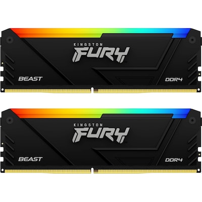 DDR4 16GB günstig Kaufen-16GB (2x8GB) KINGSTON FURY Beast RGB DDR4-3200 CL16 RAM Gaming Arbeitsspeicher. 16GB (2x8GB) KINGSTON FURY Beast RGB DDR4-3200 CL16 RAM Gaming Arbeitsspeicher <![CDATA[• 16 GB (RAM-Module: 2 Stück) • DDR4-RAM 3200 MHz • CAS Latency (CL) 16 • Ansc