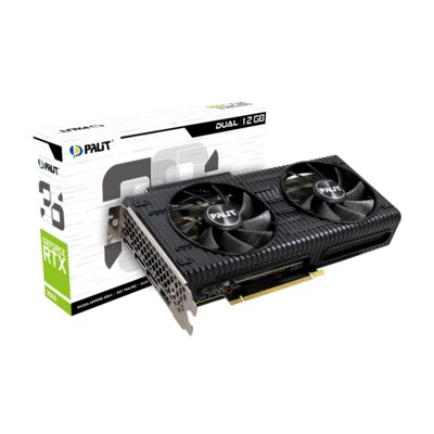 SU 36 günstig Kaufen-PALIT GeForce RTX3060 Dual 12GB. PALIT GeForce RTX3060 Dual 12GB <![CDATA[• GeForce RTX 3060, Ampere • 12GB GDDR6-RAM (192bit-Speicherinterface) 15 Gbps 360 Gbit/s • Coretakt: 1320 (Boost 1777) MHz • 3xDP, 1xHDMI,Max. digitale Auflösung: 7680x432