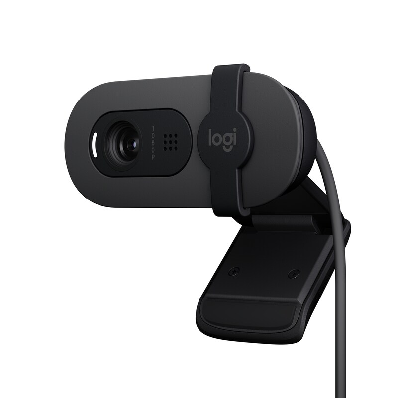 Logitech Brio 100 Full HD-Webcam Graphite - inkl. Beleuchtungskorrektur