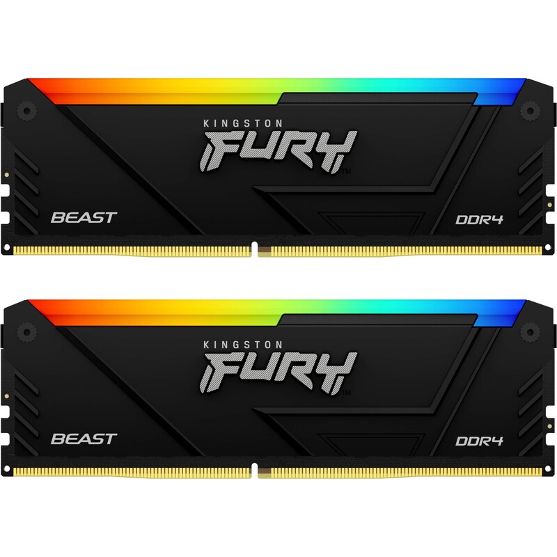 32GB (2x16GB) KINGSTON FURY Beast RGB DDR4-3200 CL16 RAM Gaming Arbeitsspeicher