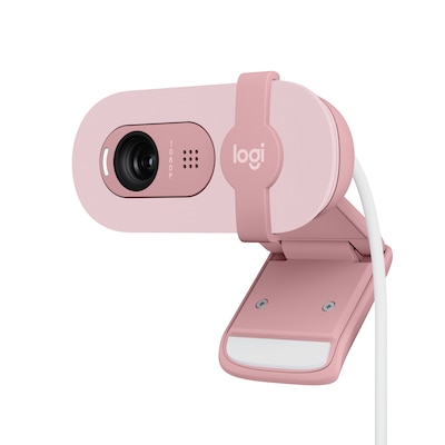 Logitech Brio 100 Full HD-Webcam Rosé - inkl. Beleuchtungskorrektur