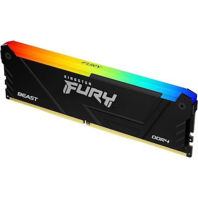 Fury günstig Kaufen-32GB (1x32GB) KINGSTON FURY Beast RGB DDR4-3200 CL16 RAM Gaming Arbeitsspeicher. 32GB (1x32GB) KINGSTON FURY Beast RGB DDR4-3200 CL16 RAM Gaming Arbeitsspeicher <![CDATA[• 32 GB (RAM-Module: 1 Stück) • DDR4-RAM 3200 MHz • CAS Latency (CL) 16 • An