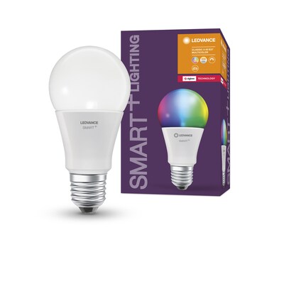 Ledvance Smarte LED-Lampe, Tropfen, Zigbee, CL A 60, 9W, E27, RGBTW, Matt