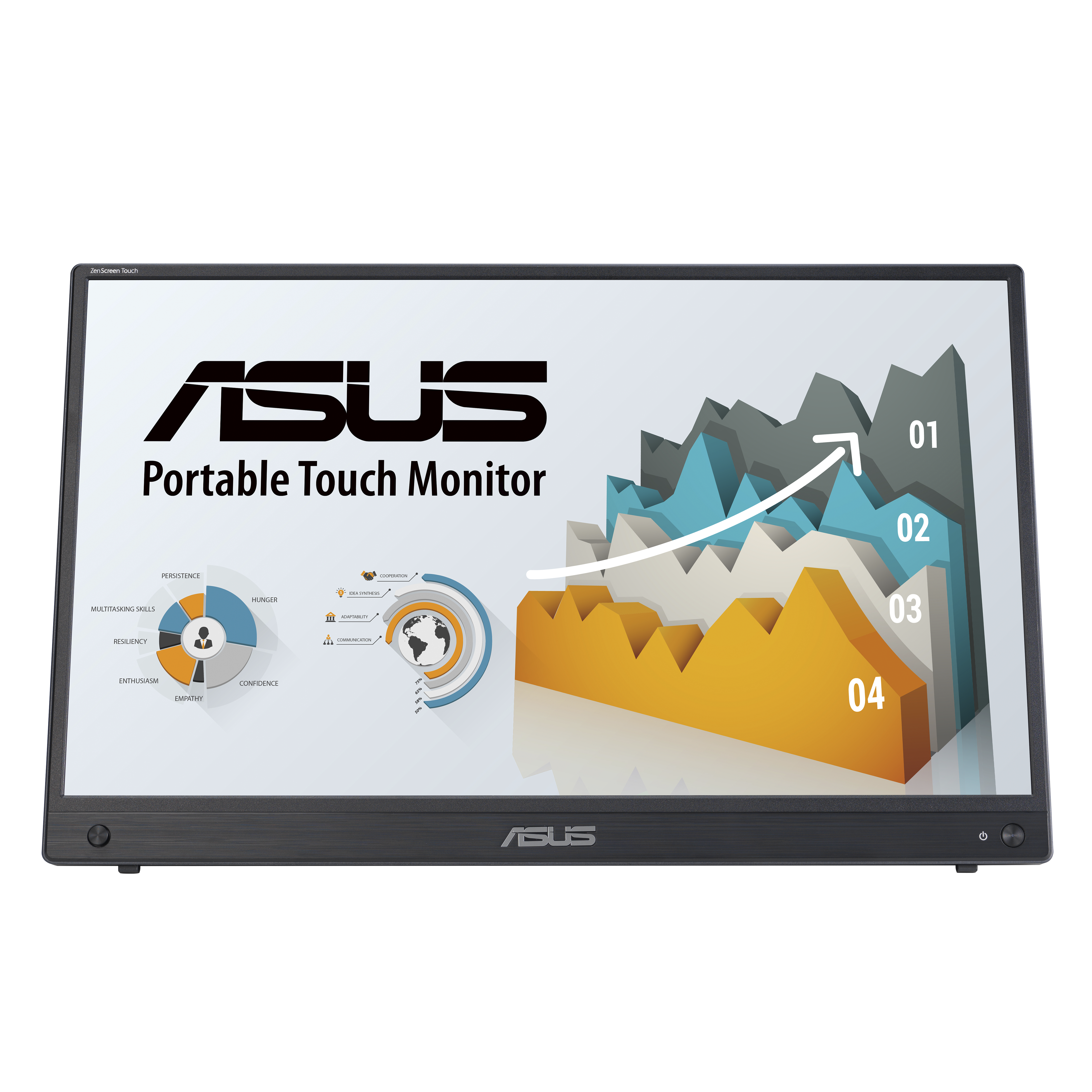 ASUS ZenScreen MB16AHT 39,6 см (15,6) FHD IPS Мобильный сенсорный монитор mHDMI/USB-C