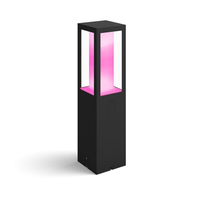 Aluminium Outdoor günstig Kaufen-Philips Hue White & Color Ambiance Impress Sockelleuchte Outdoor schwarz. Philips Hue White & Color Ambiance Impress Sockelleuchte Outdoor schwarz <![CDATA[• Technologie: Smart LED • Material: Aluminium • Lichtfarbe: warmweiß, kaltweiß, me