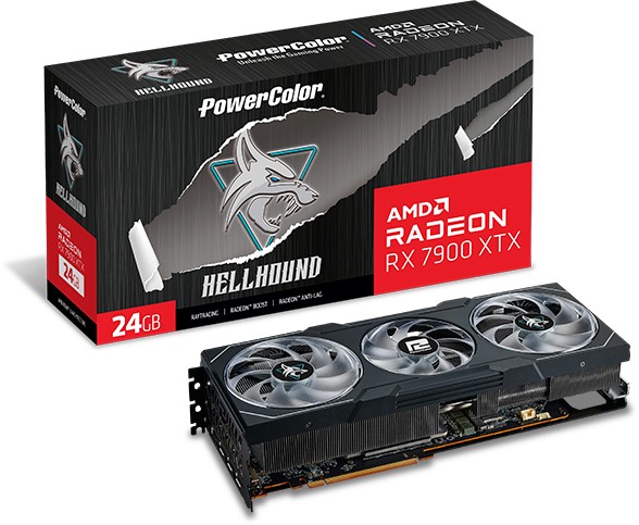 POWERCOLOR AMD Radeon RX 7900 XTX HELLHOUND 24GB GDDR6 Grafikkarte HDMI/xDP