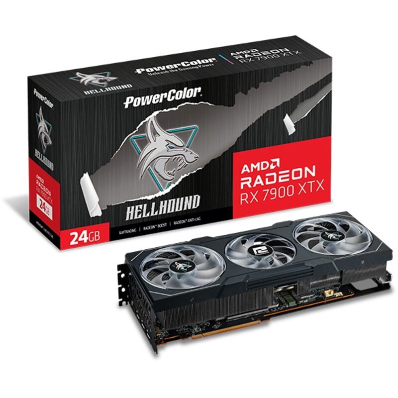 POWERCOLOR AMD Radeon RX 7900 XTX HELLHOUND 24GB GDDR6 Grafikkarte HDMI/3xDP