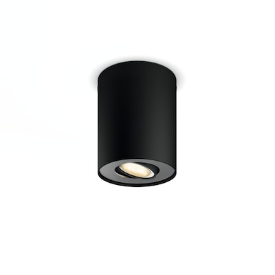 LED Spot günstig Kaufen-Philips Hue White Ambiance Pillar Einzelspot schwarz • Erweiterung. Philips Hue White Ambiance Pillar Einzelspot schwarz • Erweiterung <![CDATA[• Technologie: Smart LED - Leuchtmittel austauschbar - ZigBee Light Link • Material: Metall 