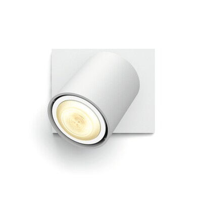 LED e  günstig Kaufen-Philips Hue White Ambiance Pillar Einzelspot weiß • Erweiterung. Philips Hue White Ambiance Pillar Einzelspot weiß • Erweiterung <![CDATA[• Technologie: Smart LED - Leuchtmittel austauschbar • Technologie: Smart LED, ZigBee Lig