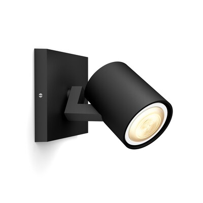 LED e  günstig Kaufen-Philips Hue White Ambiance Pillar Einzelspot schwarz • Erweiterung. Philips Hue White Ambiance Pillar Einzelspot schwarz • Erweiterung <![CDATA[• Technologie: Smart LED - Leuchtmittel austauschbar - ZigBee Light Link • Material: Aluminiu
