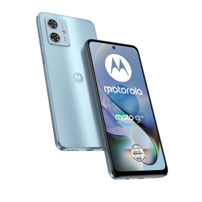 La 7 günstig Kaufen-Motorola moto g54 5G 8/256 GB Android 13 Smartphone glacier blau. Motorola moto g54 5G 8/256 GB Android 13 Smartphone glacier blau <![CDATA[• Farbe: hellblau • 2,2 GHz MediaTek Dimensity 7020 Octa-Core-Prozessor • 50 Megapixel Hauptkamera • 16,5 c