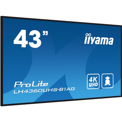 to VGA günstig Kaufen-iiyama ProLite LH4360UHS-B1AG 108cm (42,5") 4K Digital Signage Monitor HDMI/VGA. iiyama ProLite LH4360UHS-B1AG 108cm (42,5") 4K Digital Signage Monitor HDMI/VGA <![CDATA[• Energieeffizienzklasse: G • Größe: 108 cm(42,5 Zoll) 16:9, Auflösung
