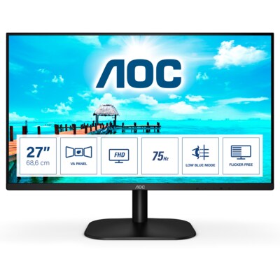 Of S  günstig Kaufen-AOC 27B2DM 68,6cm (27") FHD VA Office Monitor 16:9 HDMI/DVI/VGA 75Hz 4ms Sync. AOC 27B2DM 68,6cm (27") FHD VA Office Monitor 16:9 HDMI/DVI/VGA 75Hz 4ms Sync <![CDATA[• Energieeffizienzklasse: F • Größe: 68,6 cm (27 Zoll) 16:9, Auflösung: 1.