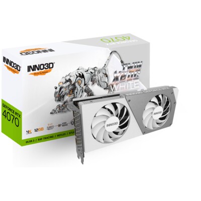 Win at  günstig Kaufen-INNO3D GeForce RTX 4070 TWIN X2 OC WHITE 12GB GDDR6X Grafikkarte 3xDP/HDMI. INNO3D GeForce RTX 4070 TWIN X2 OC WHITE 12GB GDDR6X Grafikkarte 3xDP/HDMI <![CDATA[• GeForce RTX 4070, 