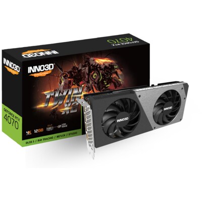 AM 2 günstig Kaufen-INNO3D GeForce RTX 4070 TWIN X2 12GB GDDR6X Grafikkarte 3xDP/HDMI. INNO3D GeForce RTX 4070 TWIN X2 12GB GDDR6X Grafikkarte 3xDP/HDMI <![CDATA[• GeForce RTX 4070, 