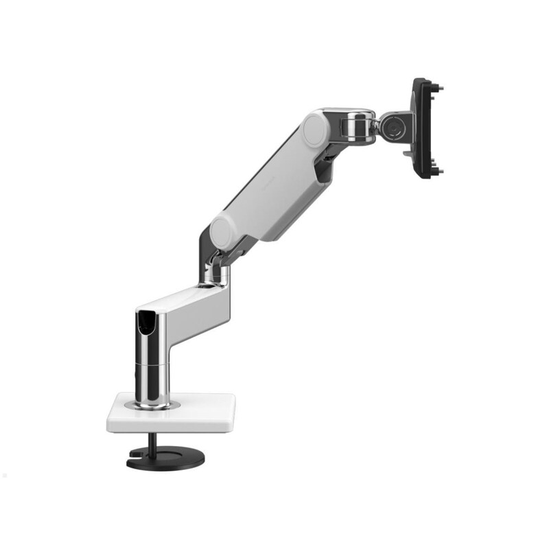 Humanscale M8.1 Monitorarm Klemmhalterung, weiß