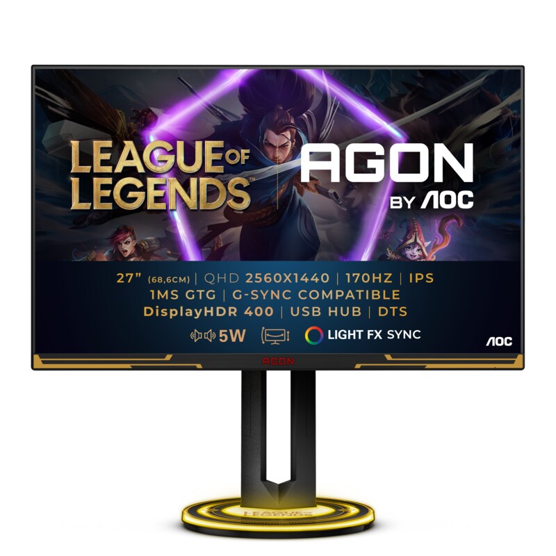 AOC AGON PRO AG275QXL 68,6cm (27") QHD IPS Monitor 16:9 HDMI/DP 170Hz 1ms Sync