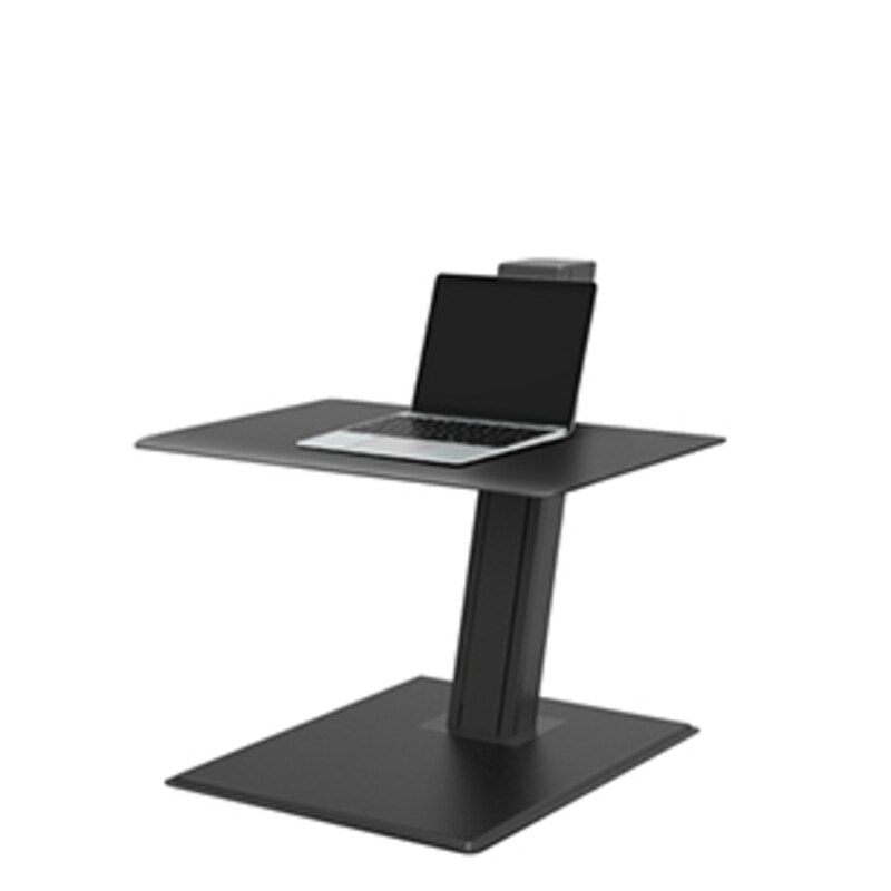 Humanscale QuickStand Eco Laptop Steh-/Sitzarbeitsplatz, schwarz