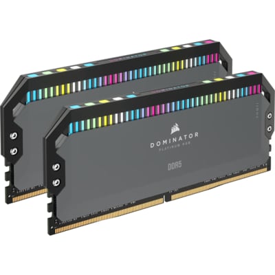 Corsair günstig Kaufen-Corsair Dominator Platinum RGB 32GB DDR5-5600 Kit (2x 16GB), CL36, gr.. Corsair Dominator Platinum RGB 32GB DDR5-5600 Kit (2x 16GB), CL36, gr. <![CDATA[• 32 GB (RAM-Module: 2 Stück) • DDR5-RAM 5600 MHz • CAS Latency (CL) 36 • Anschluss:288-pin, S