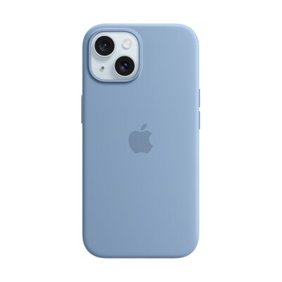 Apple Original iPhone 15 Silicone Case mit MagSafe - Winterblau