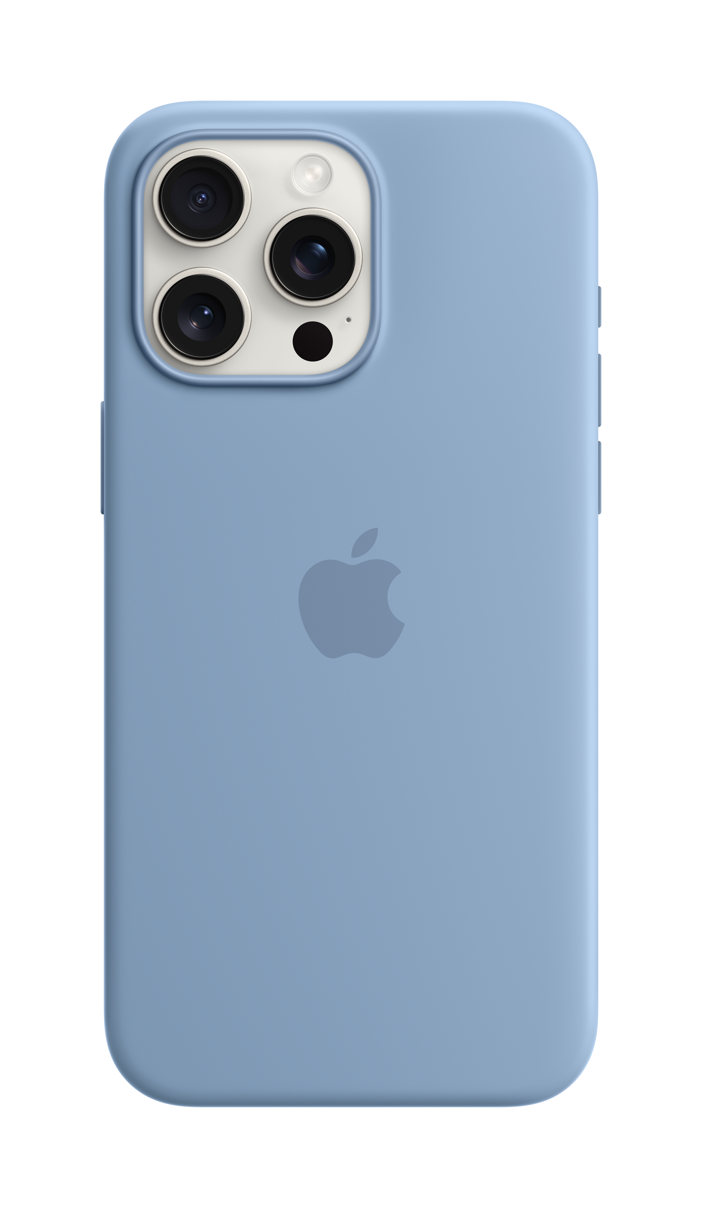 Apple Original iPhone 15 Pro Max Silicone Case mit MagSafe - Winterblau