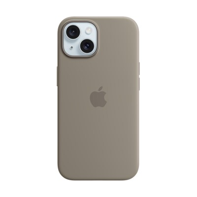 Apple Original iPhone 15 Silicone Case mit MagSafe - Tonbraun