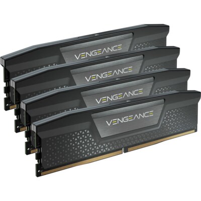 Vengeance günstig Kaufen-Corsair Vengeance 192GB DDR5-5200 Kit (4x 48GB), CL38, schwarz. Corsair Vengeance 192GB DDR5-5200 Kit (4x 48GB), CL38, schwarz <![CDATA[• 192 GB (RAM-Module: 4 Stück) • DDR5-RAM 5200 MHz • CAS Latency (CL) 38 • Anschluss:288-pin, Spannung:1,4 Vol