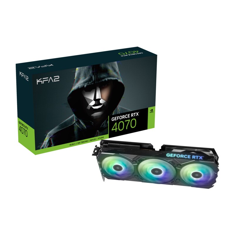 KFA² GeForce RTX 4070 EX GAMER 12GB GDDR6X Grafikkarte DP/HDMI