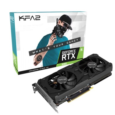 12GB günstig Kaufen-KFA² GeForce RTX 3060 12GB GDDR6 Grafikkarte DP/HDMI. KFA² GeForce RTX 3060 12GB GDDR6 Grafikkarte DP/HDMI <![CDATA[• GeForce RTX 3060, Ampere • 12GB GDDR6-RAM (192bit Speicherinterface), 15 Gps / 360 GB/s • Coretakt: 1320 (Boost 1777) •