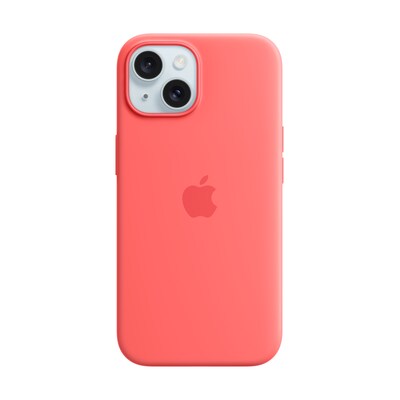 Apple Original iPhone 15 Silicone Case mit MagSafe - Guave