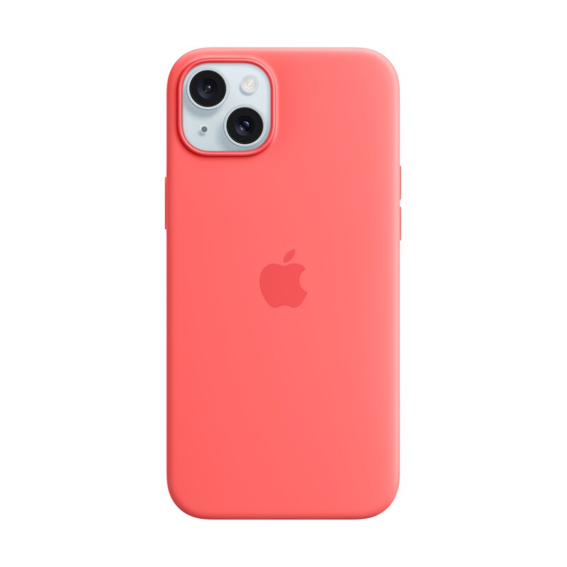Apple Original iPhone 15 Plus Silicone Case mit MagSafe - Guave