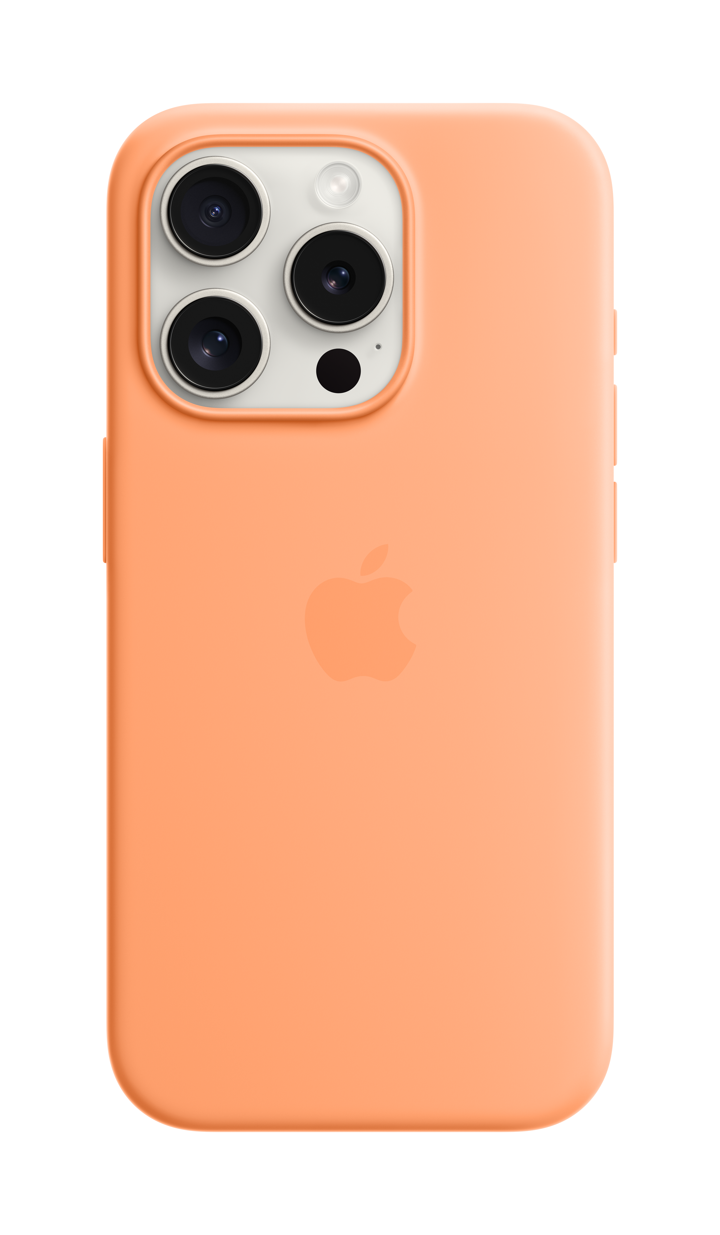 Apple Original iPhone 15 Pro Silicone Case mit MagSafe - Sorbet Orange